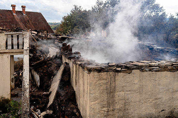 Professional Fire Damage Removal technician working in Potomac, MD
